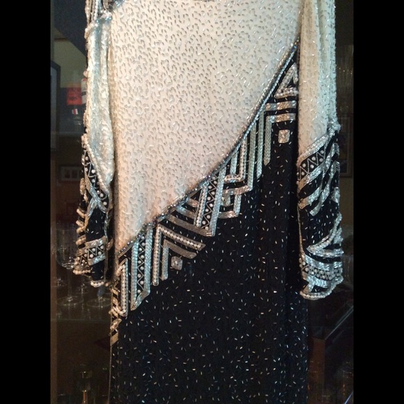 Judith Ann Creations Black and White Dress - Picture 4 of 16